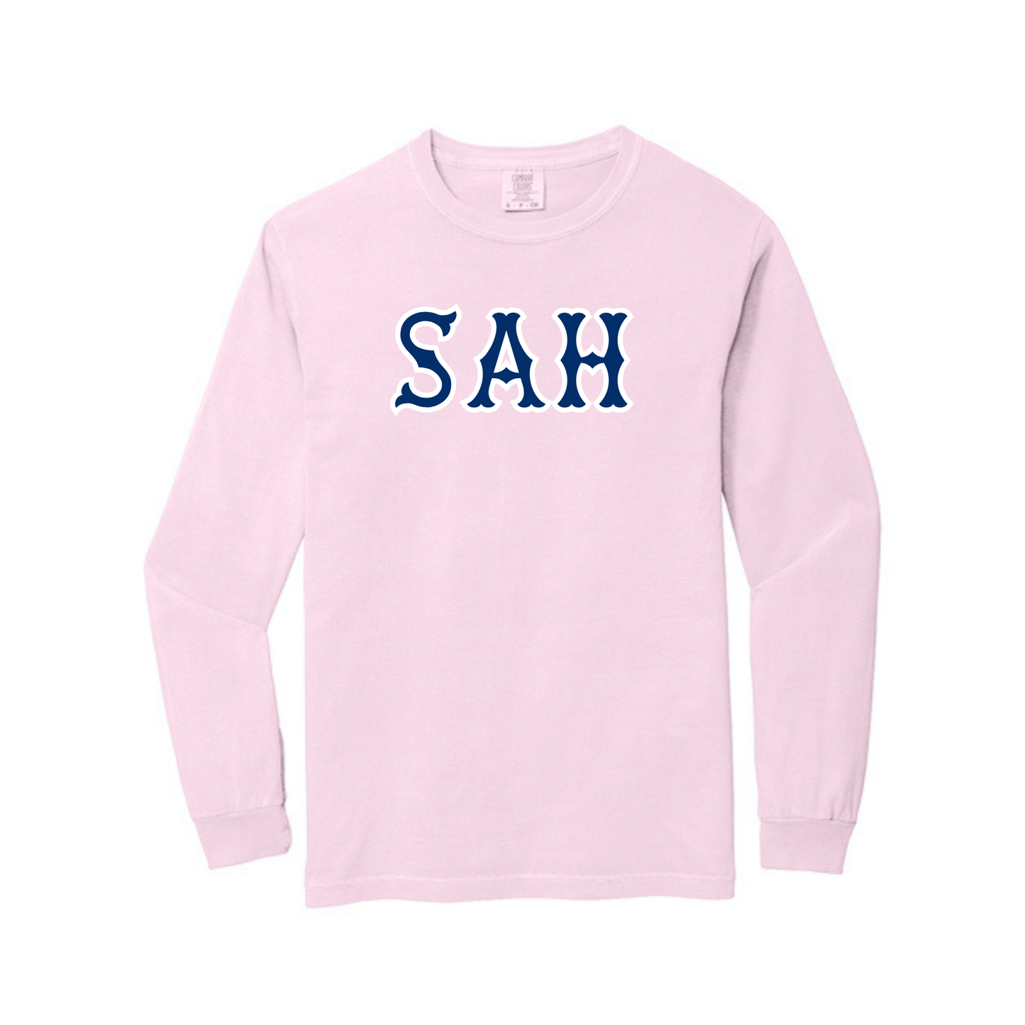 SAH NAVY SOX LETTERS LONG SLEEVE