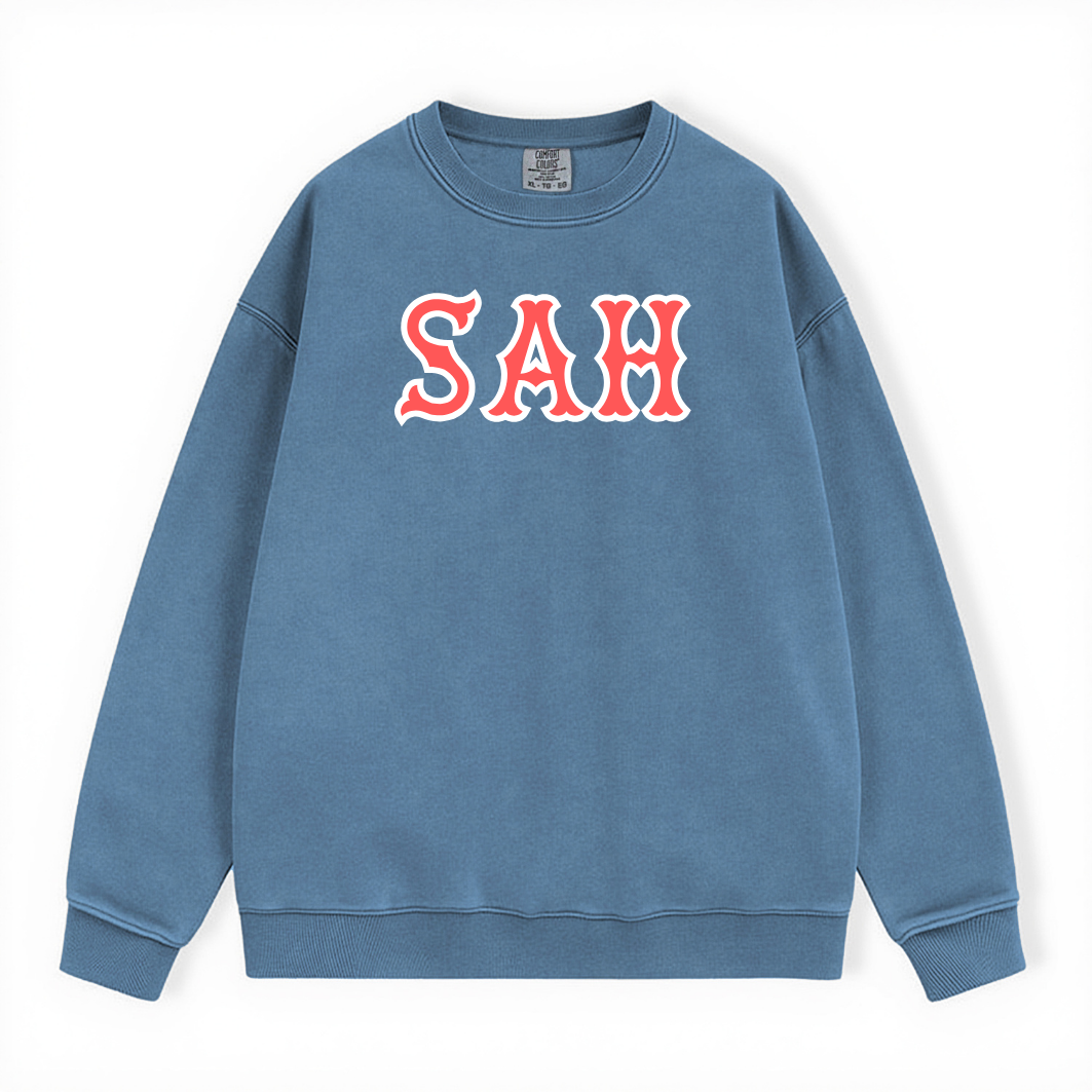 SAH SOX LETTERS CREWNECK