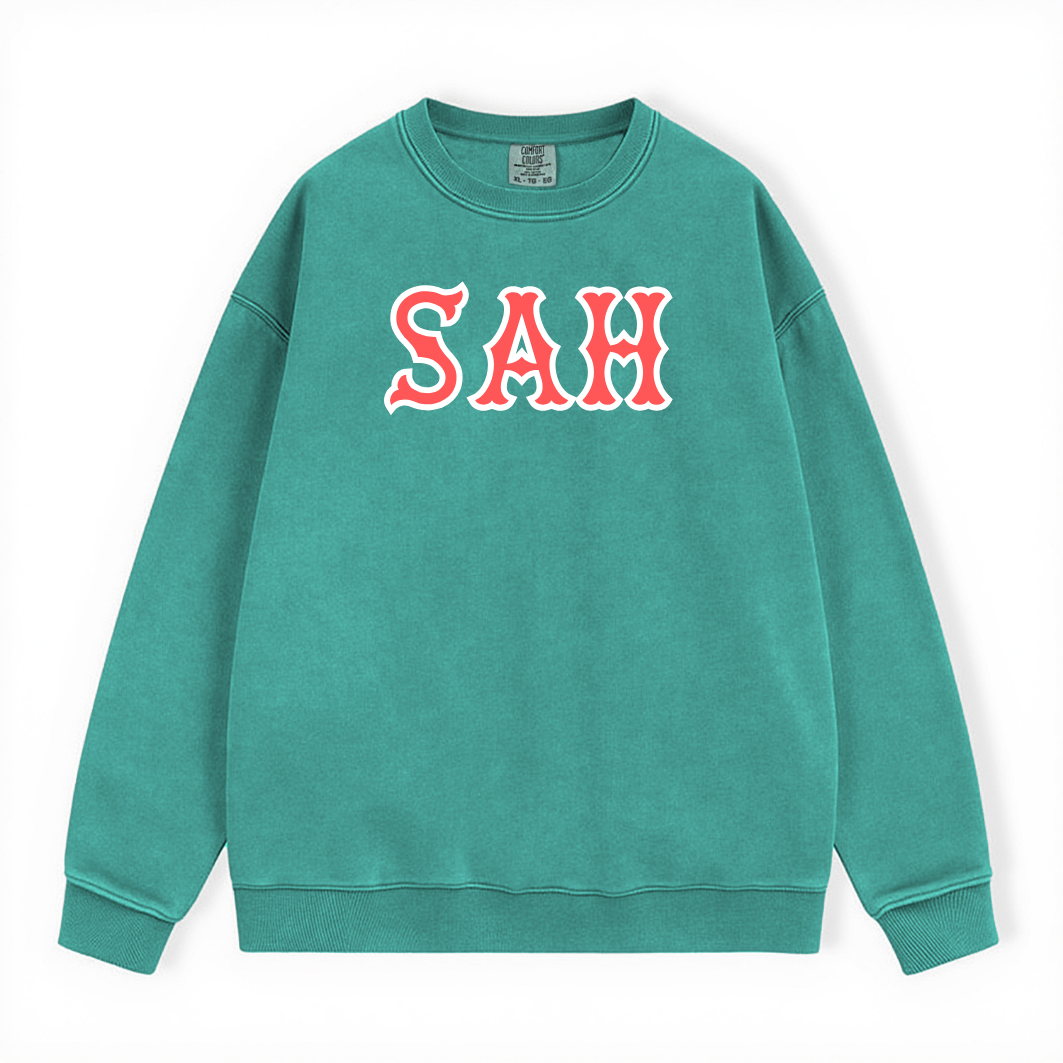 SAH SOX LETTERS CREWNECK