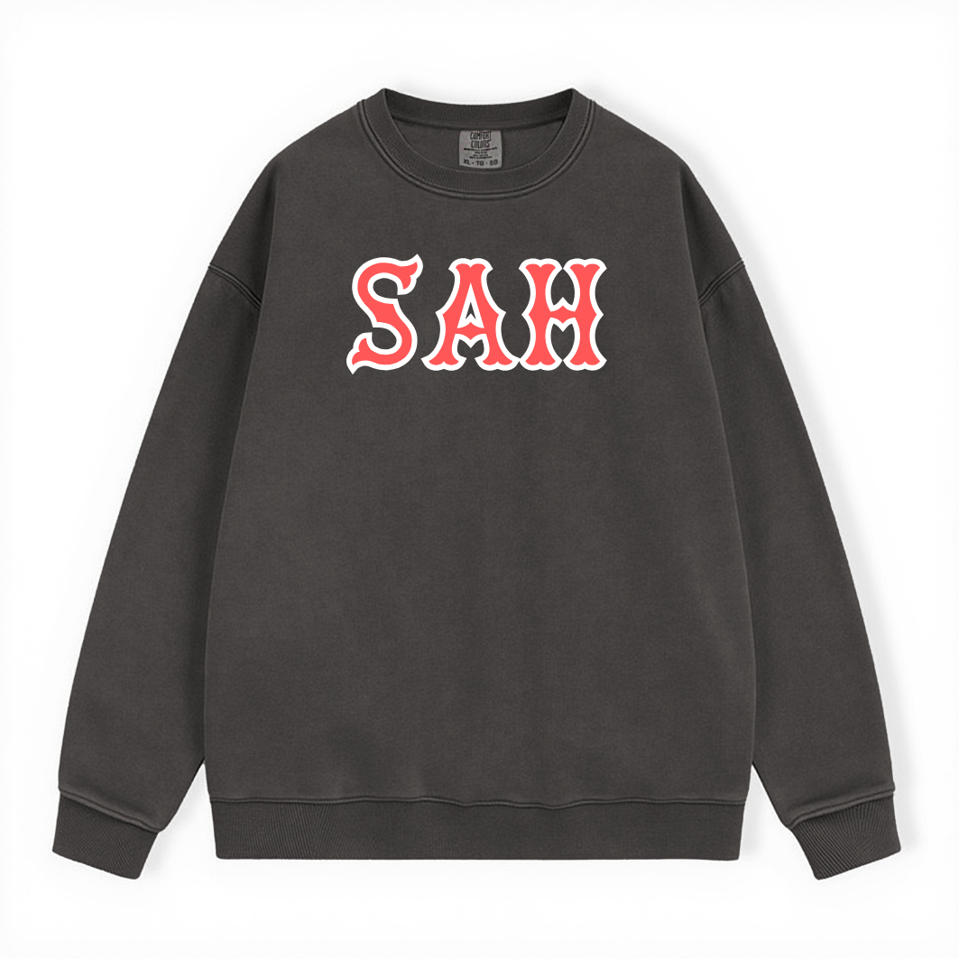 SAH SOX LETTERS CREWNECK