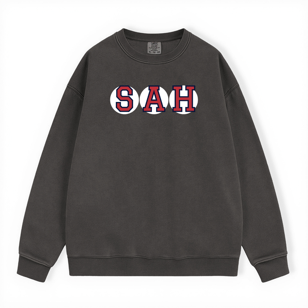 SAH RETIRED SOX LETTERS CREWNECK