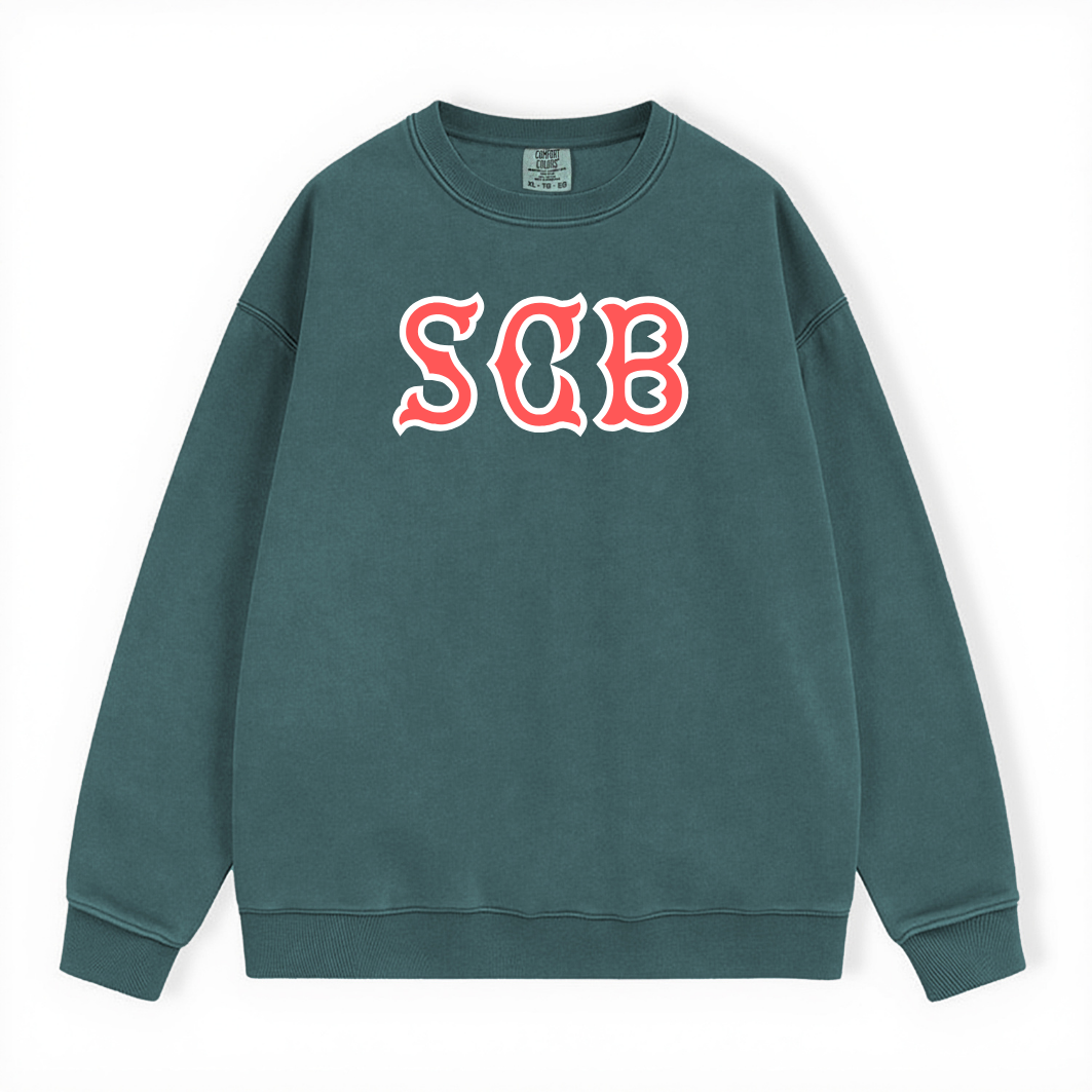 SCB SOX LETTERS CREWNECK
