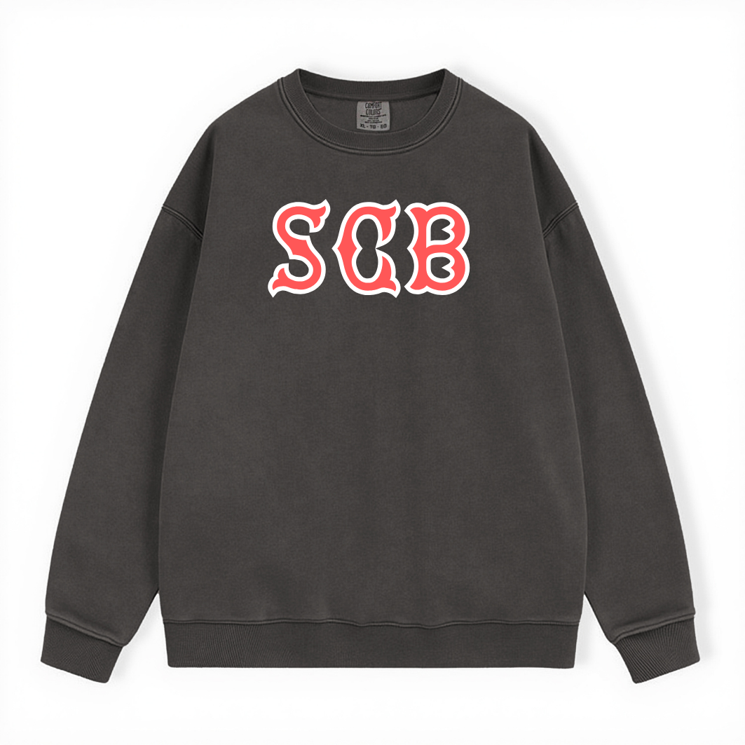 SCB SOX LETTERS CREWNECK