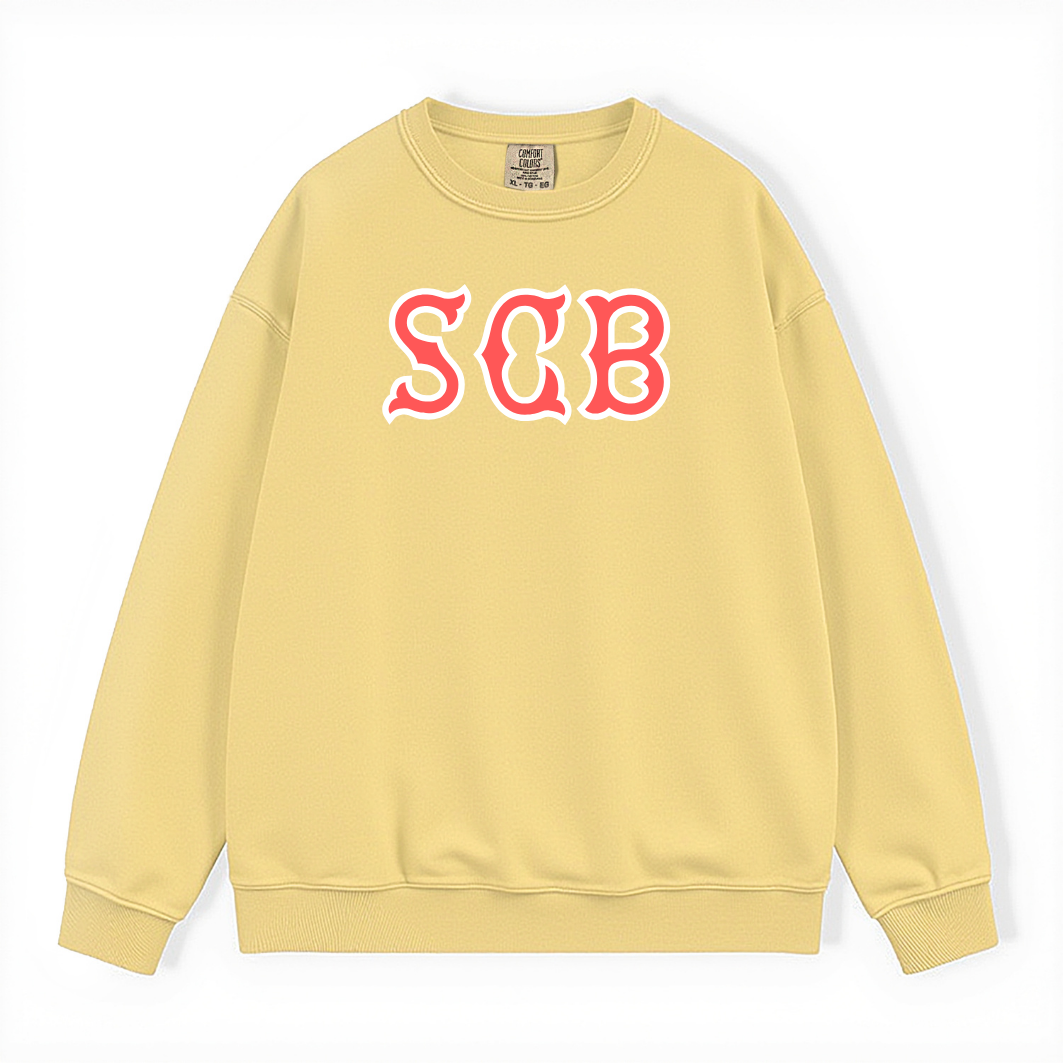 SCB SOX LETTERS CREWNECK