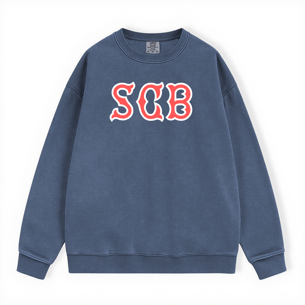 SCB SOX LETTERS CREWNECK