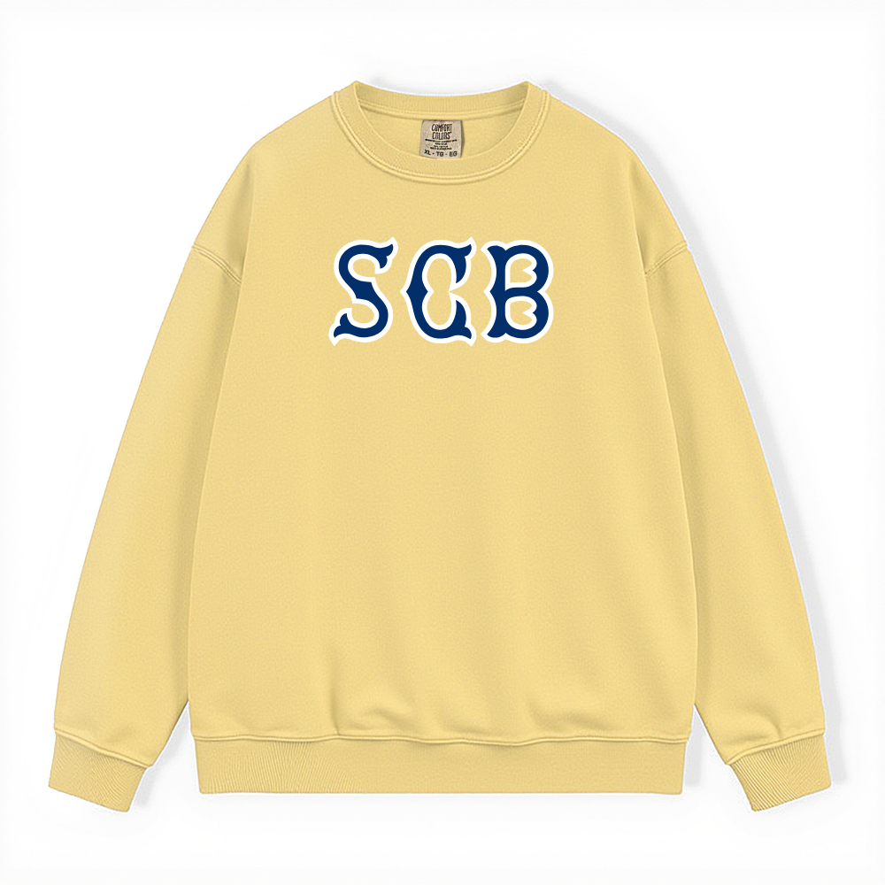 SCB NAVY SOX LETTERS CREWNECK