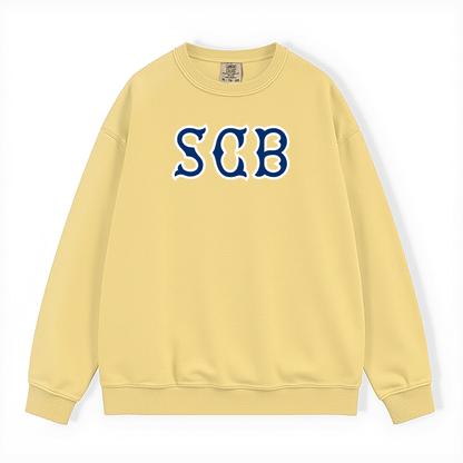 SCB NAVY SOX LETTERS CREWNECK