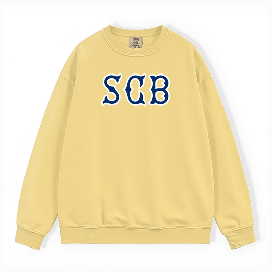 SCB NAVY SOX LETTERS CREWNECK