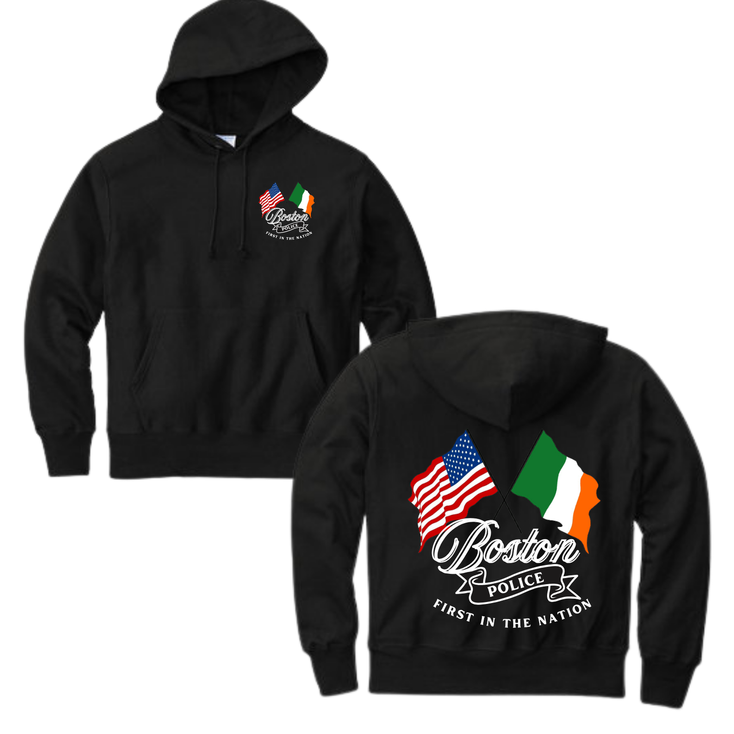 BLACK BPD IRISH PRIDE CHAMPION HOODIE