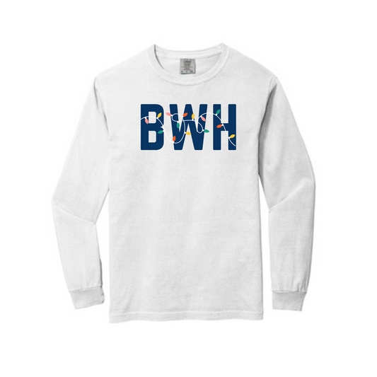 BWH HOLIDAY LIGHTS LONG SLEEVE - WHITE
