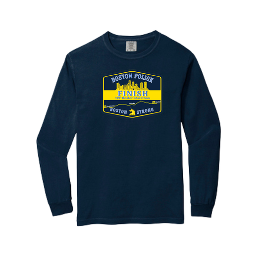 BPD FRONT ONLY BOSTON STRONG COMFORT COLORS LONG SLEEVE