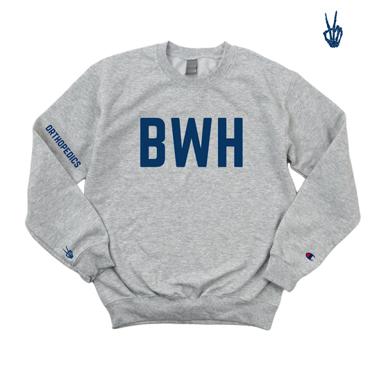 NAVY BWH ORTHO CREWNECK - DARK GRAY