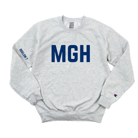 NAVY MGH BIGELOW 7 CHAMPION CREWNECK GROUP ORDER ENDS 8/22