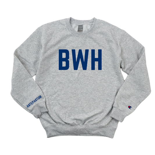 NAVY BWH ANTEPARTUM CREWNECK - DARK GRAY