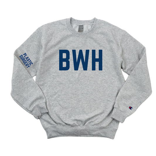 NAVY BWH PLASTIC SURGERY CREWNECK - DARK GRAY
