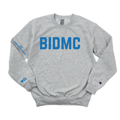 ROYAL BLUE BIDMC KM7 CARDIOTHORACIC SURGERY CHAMPION CREWNECK - DARK GRAY