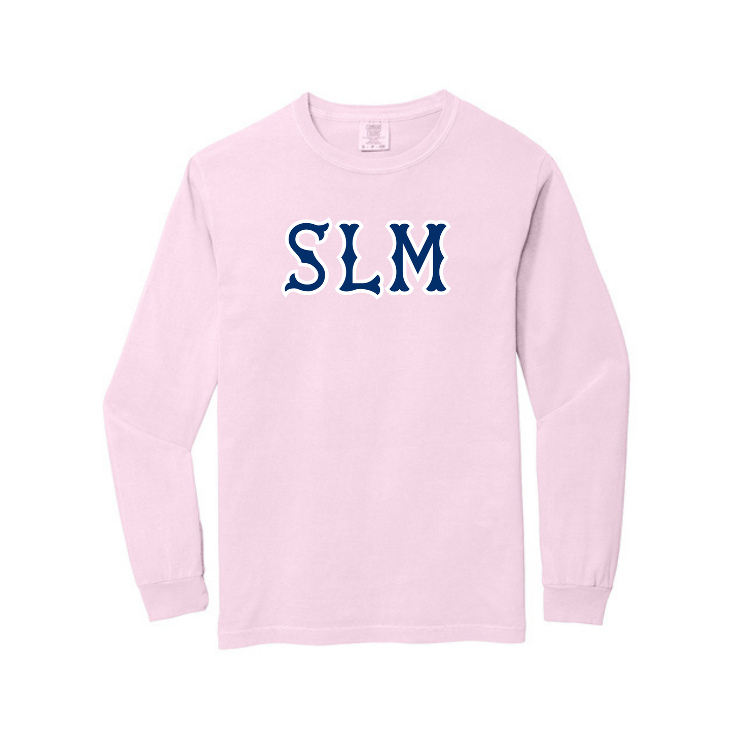SLM NAVY SOX LETTERS LONG SLEEVE