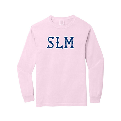 SLM NAVY SOX LETTERS LONG SLEEVE