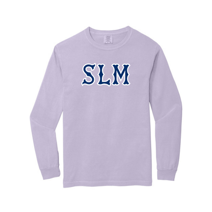 SLM NAVY SOX LETTERS LONG SLEEVE