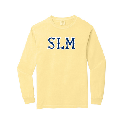 SLM NAVY SOX LETTERS LONG SLEEVE