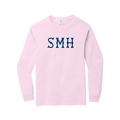 SMH NAVY SOX LETTERS LONG SLEEVE