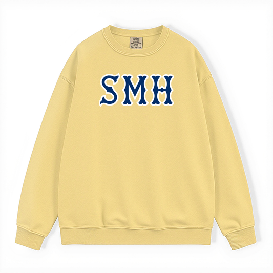 SMH NAVY SOX LETTERS CREWNECK