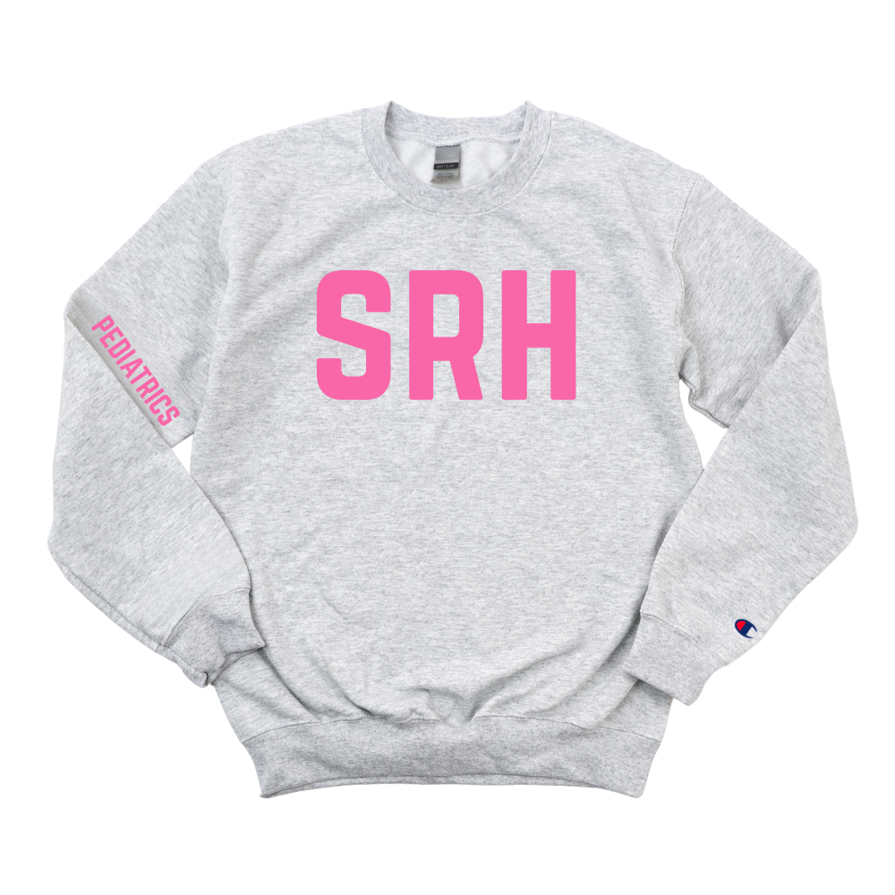 PINK SRH PEDIATRICS CHAMPION CREWNECK