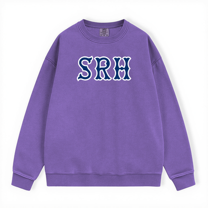 SRH NAVY SOX LETTERS CREWNECK