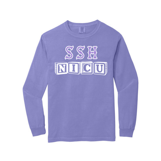 SSH BLOCK LETTERS NICU LONG SLEEVE