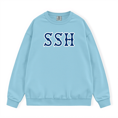 SSH NAVY SOX LETTERS CREWNECK