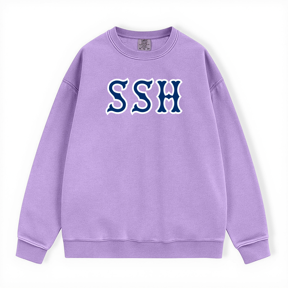 SSH NAVY SOX LETTERS CREWNECK