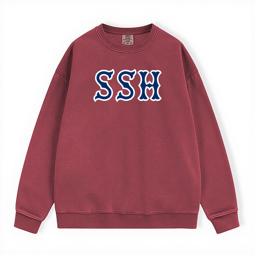 SSH NAVY SOX LETTERS CREWNECK