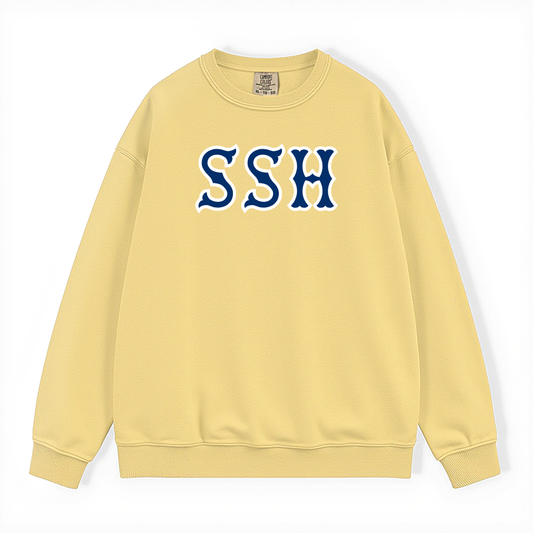 SSH NAVY SOX LETTERS CREWNECK