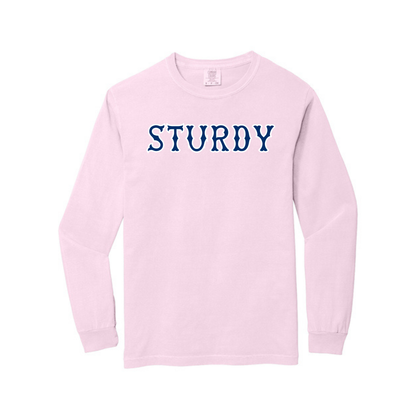 STURDY NAVY SOX LETTERS LONG SLEEVE