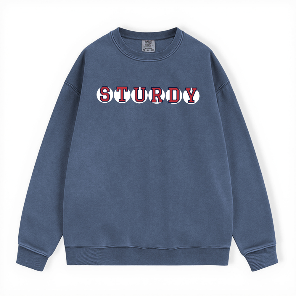 STURDY RETIRED SOX LETTERS CREWNECK