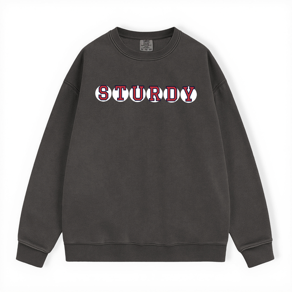 STURDY RETIRED SOX LETTERS CREWNECK
