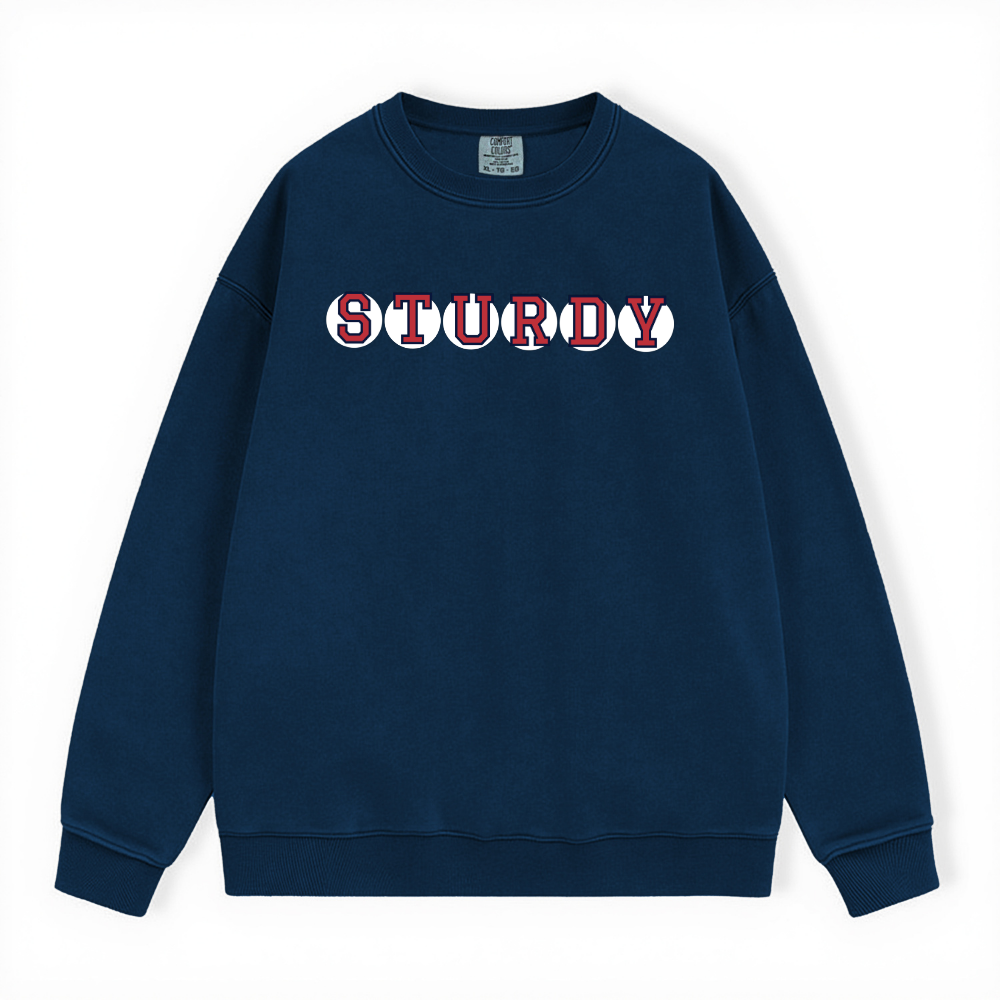 STURDY RETIRED SOX LETTERS CREWNECK