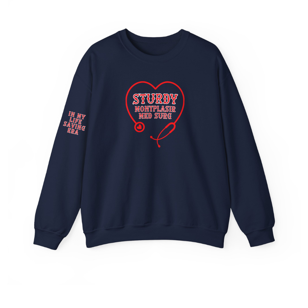 STURDY MONTPLASIR MED SURG NURSES NIGHT CHAMPION CREWNECK