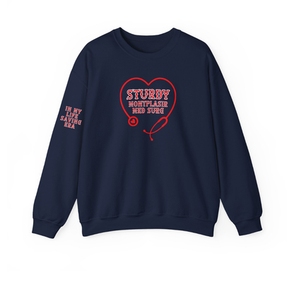 STURDY MONTPLASIR MED SURG NURSES NIGHT CHAMPION CREWNECK