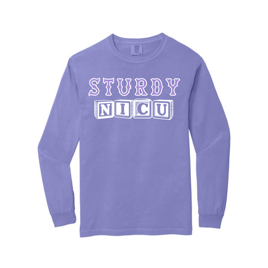 STURDY BLOCK LETTERS NICU LONG SLEEVE