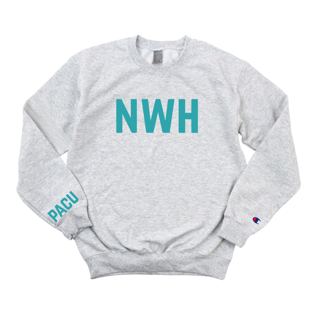 TEAL NWH RN PACU CHAMPION CREWNECK