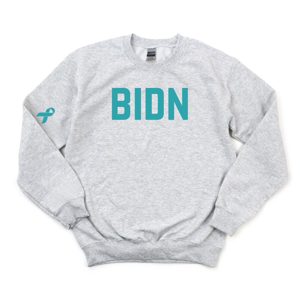 BIDN OVARIAN CANCER AWARENESS CHAMPION CREWNECK