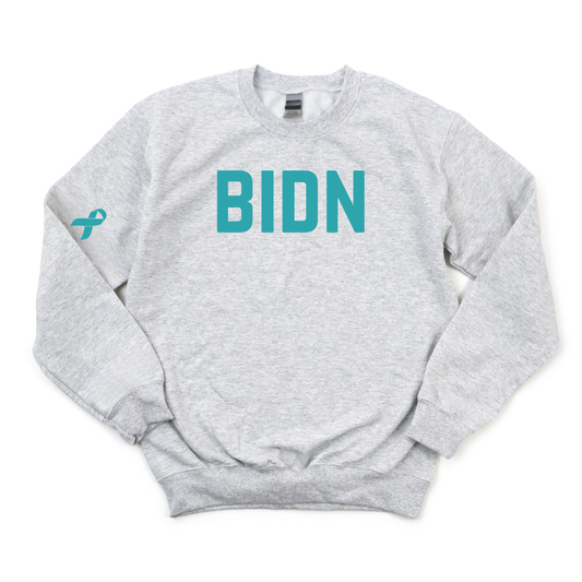 BIDN OVARIAN CANCER AWARENESS CHAMPION CREWNECK