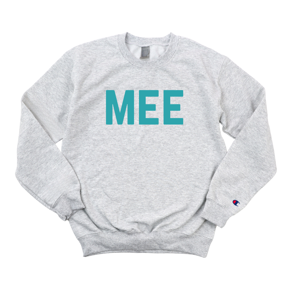 TEAL MEE  CHAMPION CREWNECK - CLERANCE