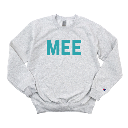 TEAL MEE  CHAMPION CREWNECK - CLERANCE