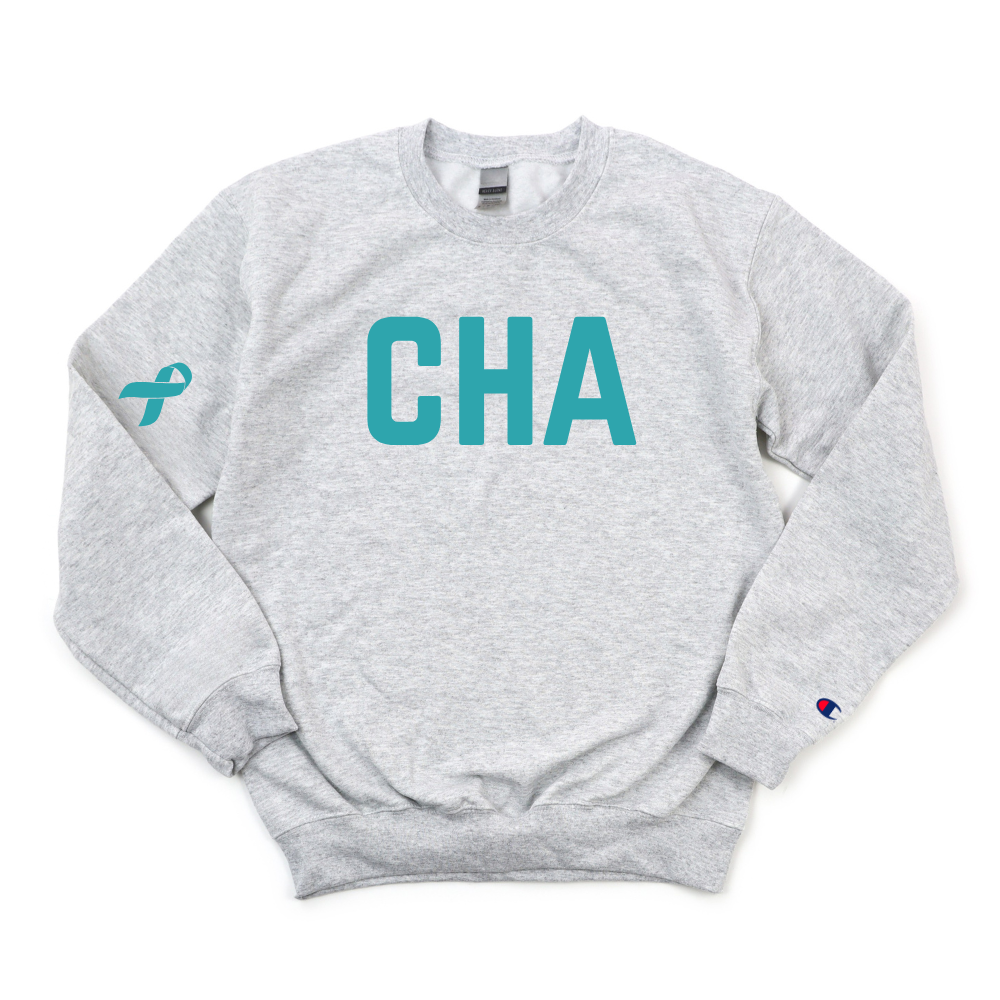CHA OVARIAN CANCER AWARENESS CHAMPION CREWNECK