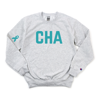 CHA OVARIAN CANCER AWARENESS CHAMPION CREWNECK