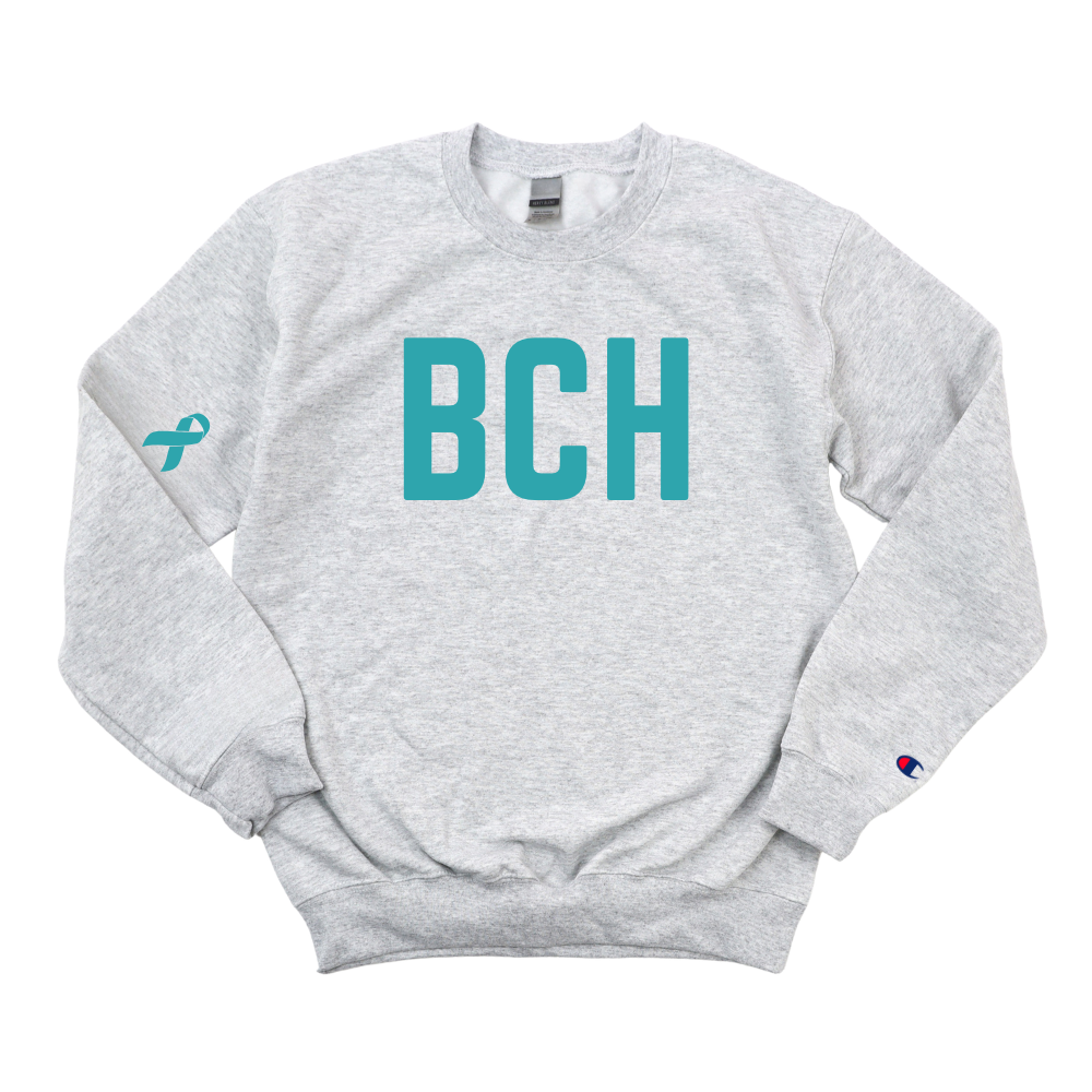 BCH OVARIAN CANCER AWARENESS CHAMPION CREWNECK