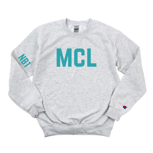 TEAL MCL NB 1 CHAMPION CREWNECK