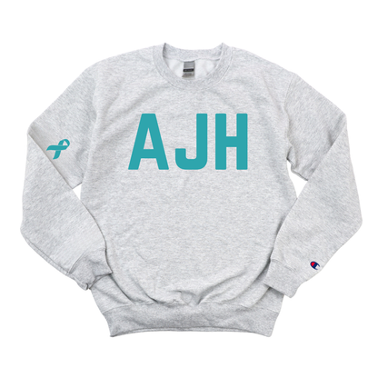 AJH OVARIAN CANCER AWARENESS CHAMPION CREWNECK